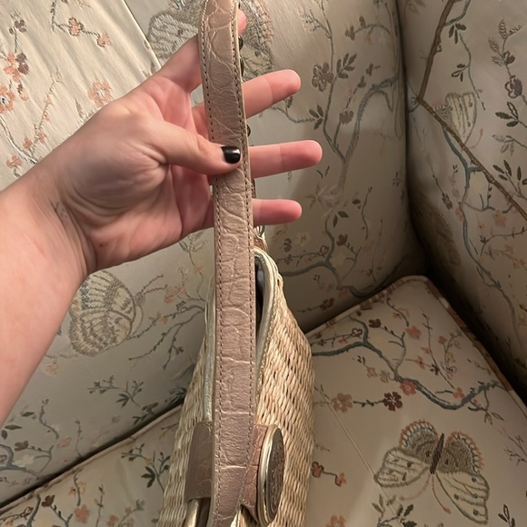 brighton straw purse with silver leather - Picture 6 of 9